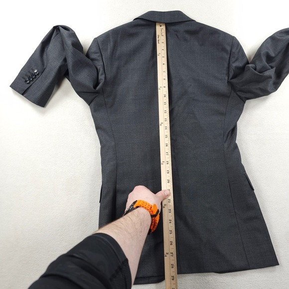 Suitsupply Jacket Mens 34 Gray VITALE BARBERIS CANONICO Napoli Int Blazer Sport - Picture 13 of 16